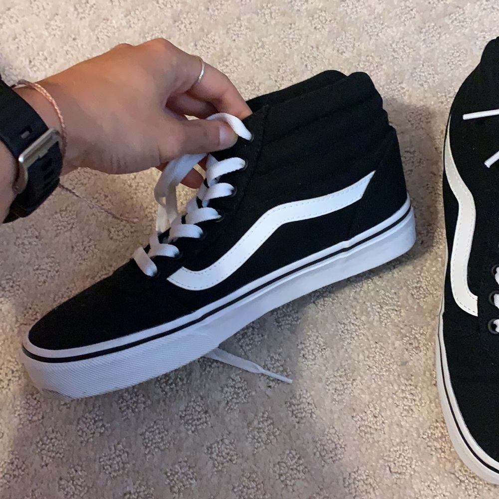 Black hightop vans